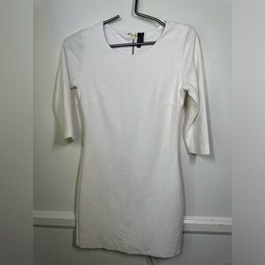Guess by Marciano White Zipper  Mini  dress Size S
